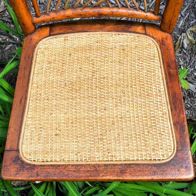 pressed cane seat