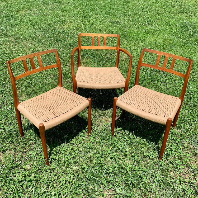 Danish weave on Moeller chairs